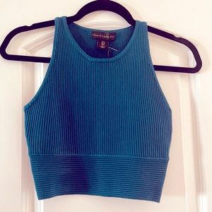 2. NWT Small Revolve House of Harlow 🩵 1960 Rib Knit Crop